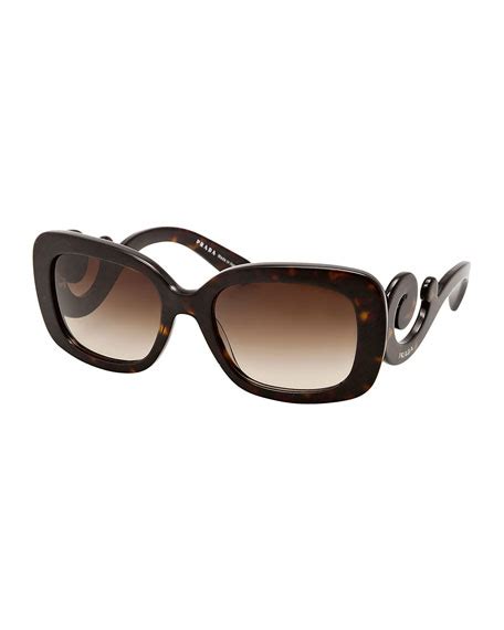 prada curved-temple sunglasses black|prada sunglasses outlet online store.